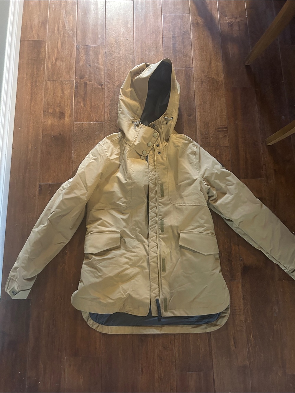 Holden Tan Brown Hooded Ski Snowboard Coat